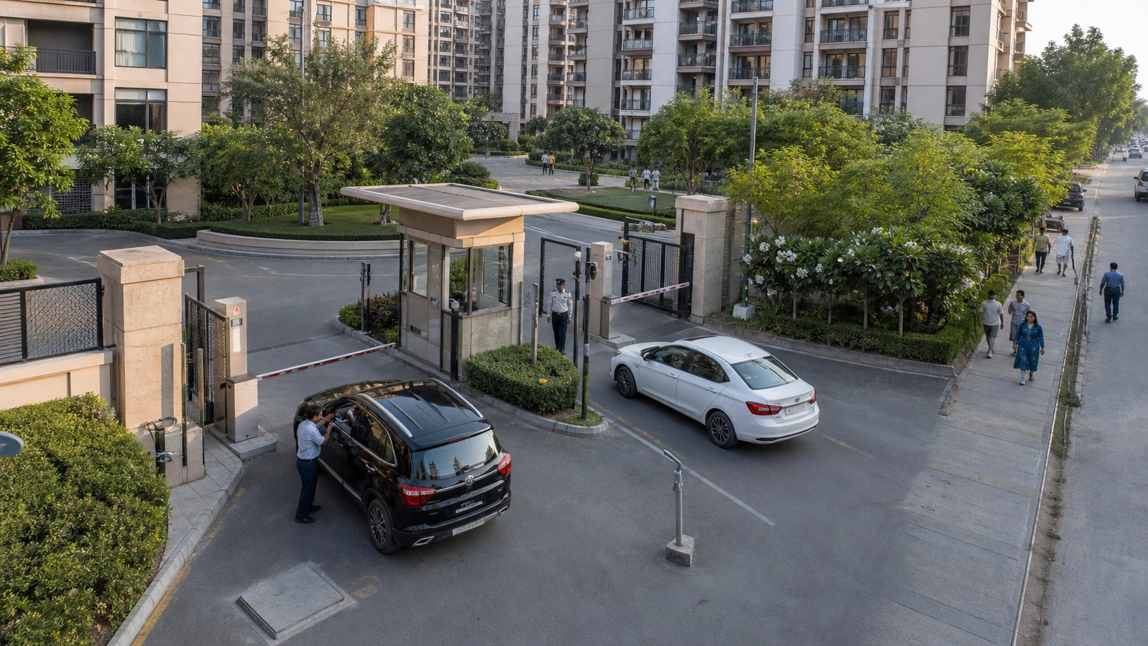 Residential community gate