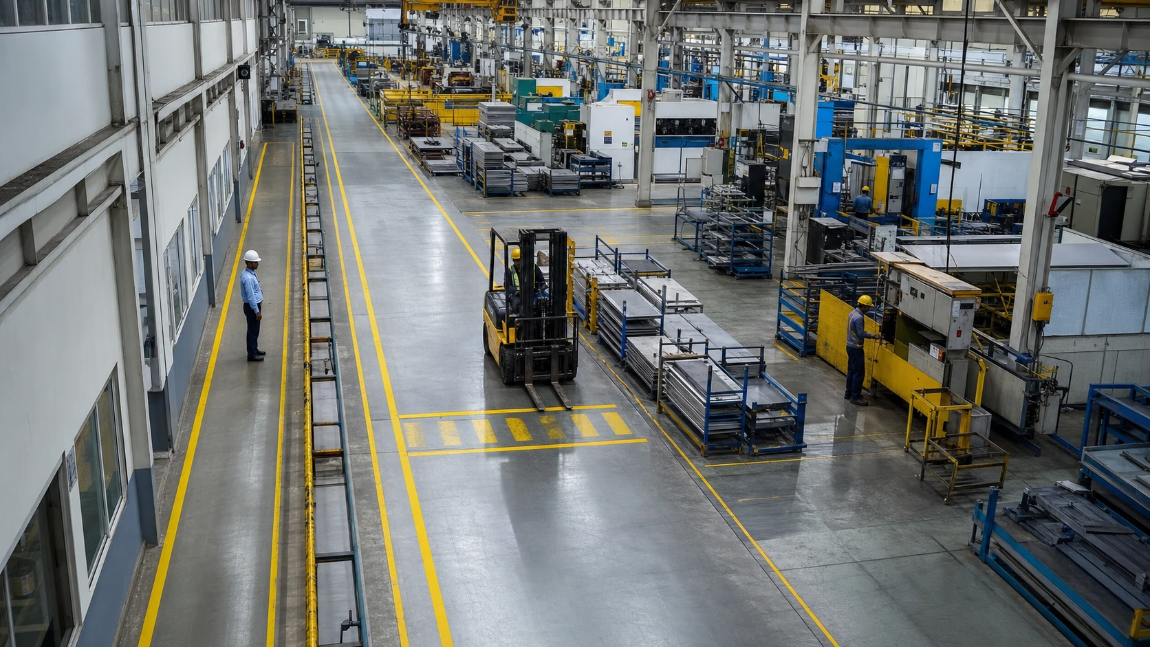 Manufacturing line and safety operation